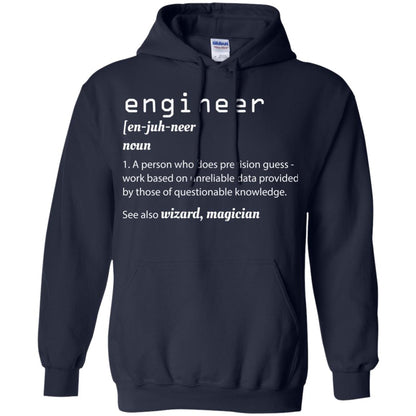 A Person Who Does Precision Guess Work Based On Engineer T-shirt Navy