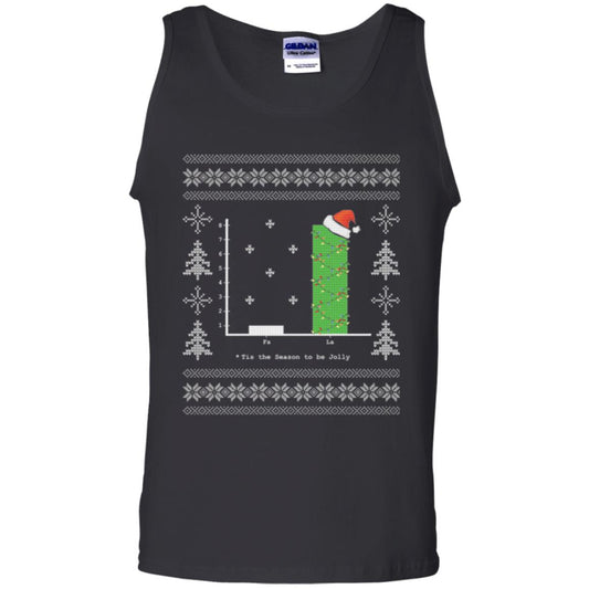 Christmas T-shirt Carol Bar Graph Black
