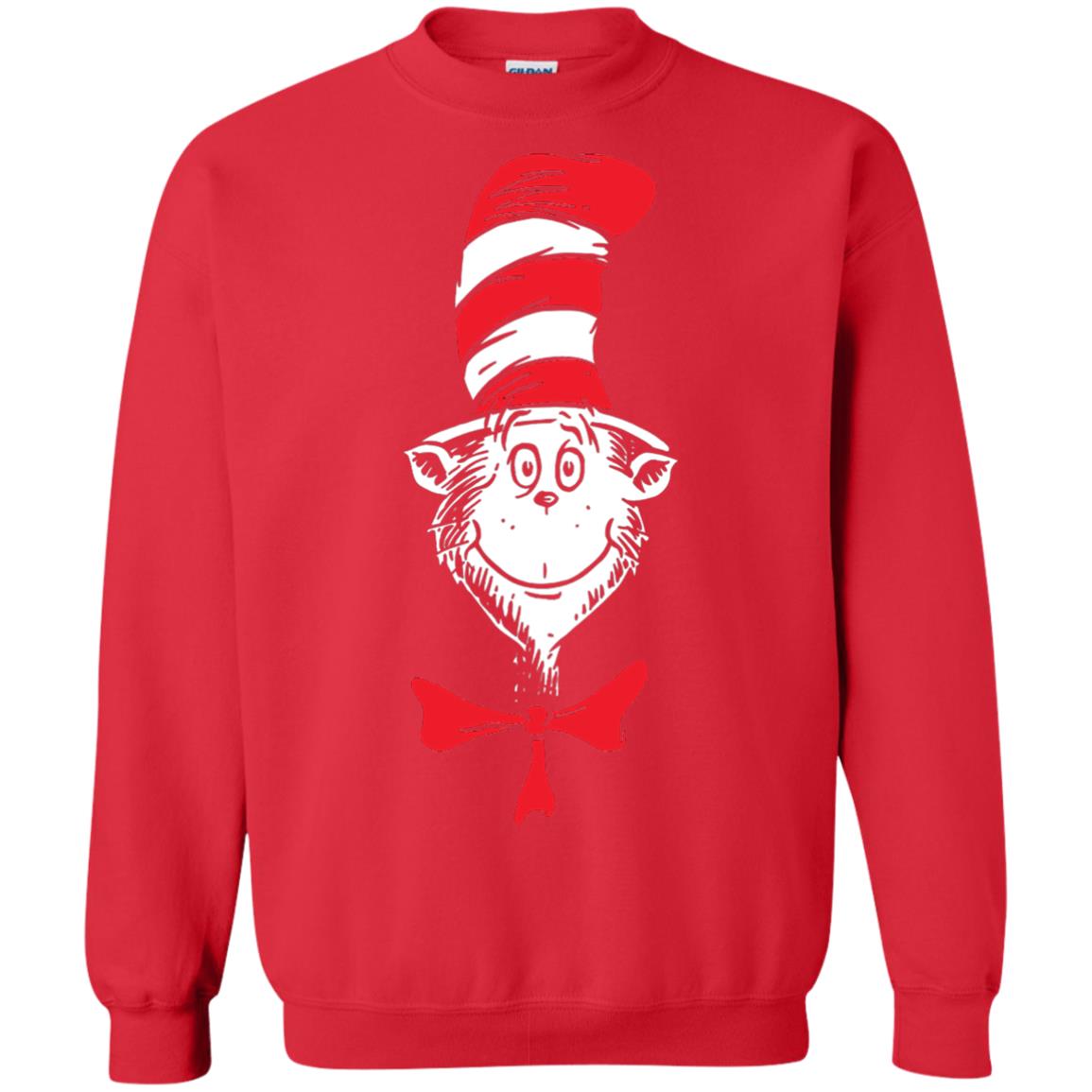 Dr. Seuss The Cat In The Hat Face T-shirt Red