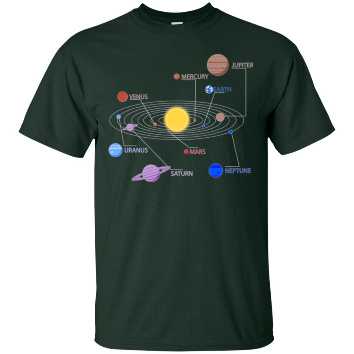 Solar System T-shirt Forest Green