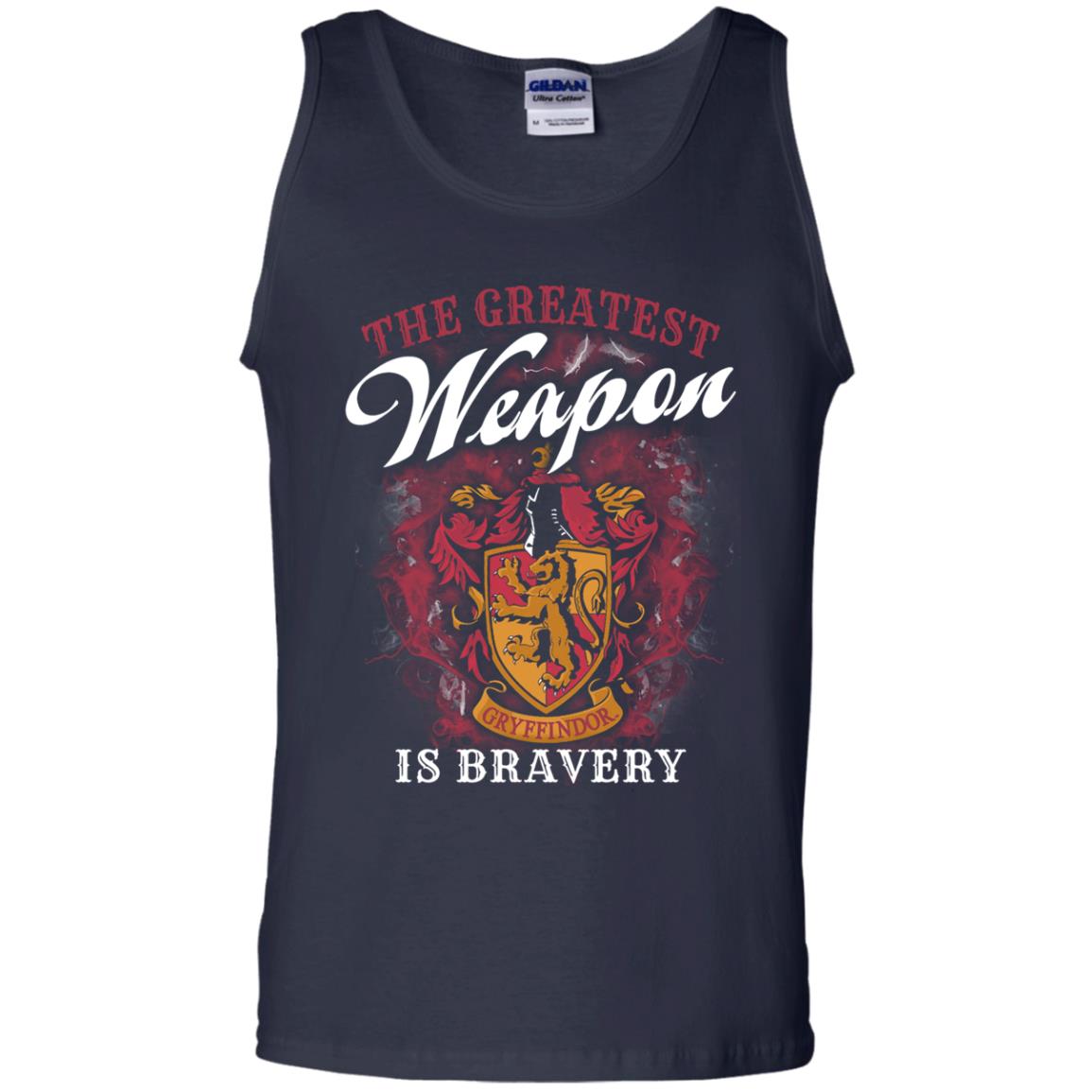 The Greatest Weapon Is Bravery Harry Potter Fan T-shirtG220 Gildan 100% Cotton Tank Top