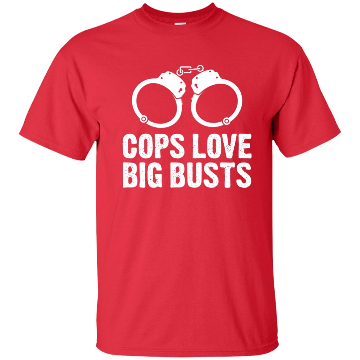Cops Love Big Busts Usa Police Shirt Red