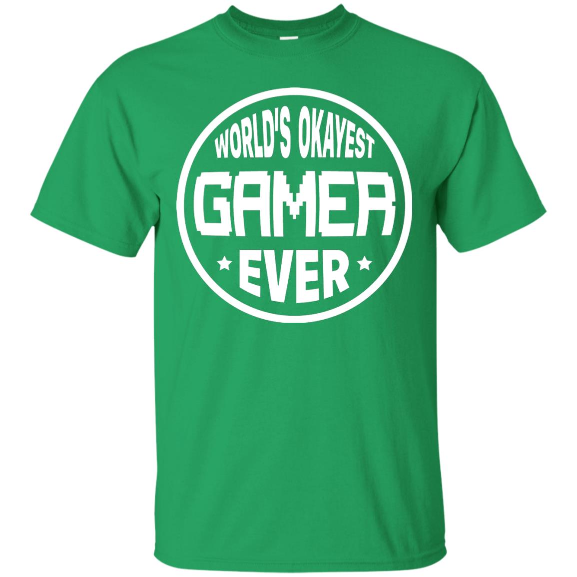 World’s Okayest Gamer Ever Best T-shirt For Gaming Lover Irish Green