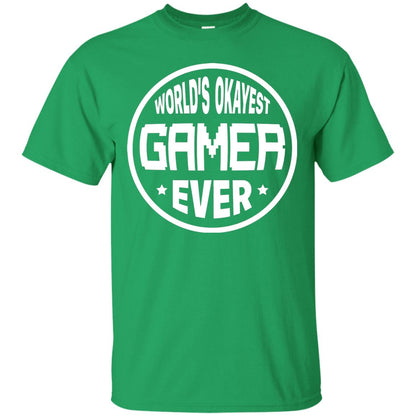 World’s Okayest Gamer Ever Best T-shirt For Gaming Lover Irish Green