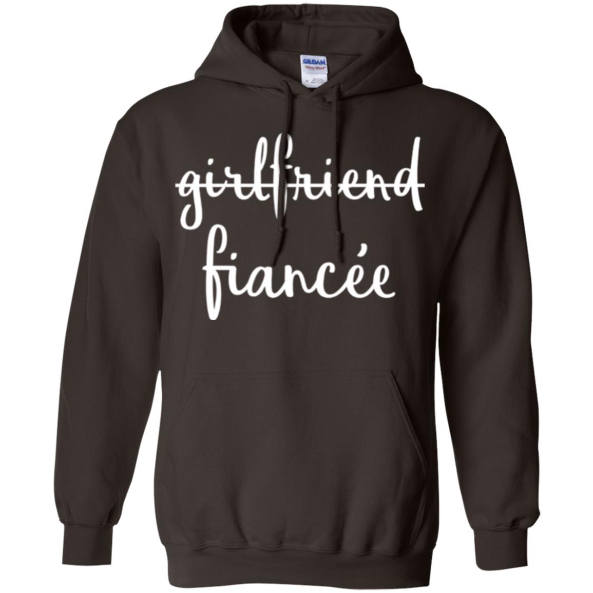 Fiance Engagement Party T-shirt Girlfriend Fiancee Dark Chocolate