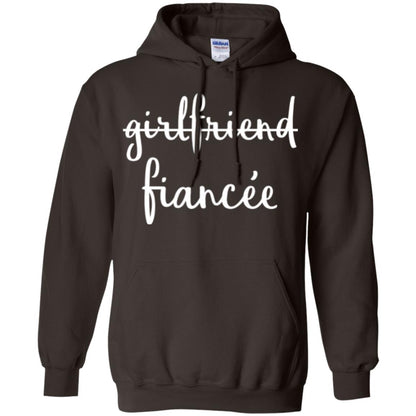 Fiance Engagement Party T-shirt Girlfriend Fiancee Dark Chocolate