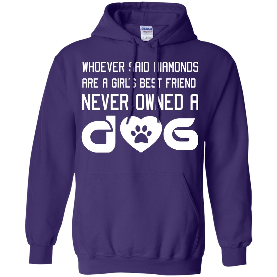 A Girl’s Best Friend Never Owned A Dog Best Dogs Shirt For Girls Purple