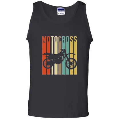 Dirt Bike Silhouette T-shirt Cool Vintage Motocross Black