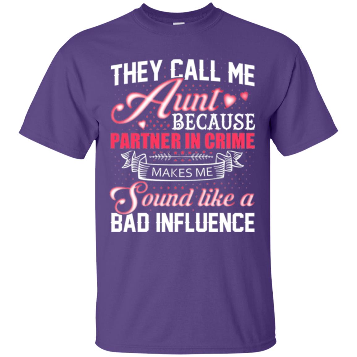 Aunt T-shirt They Call Me Aunt Purple