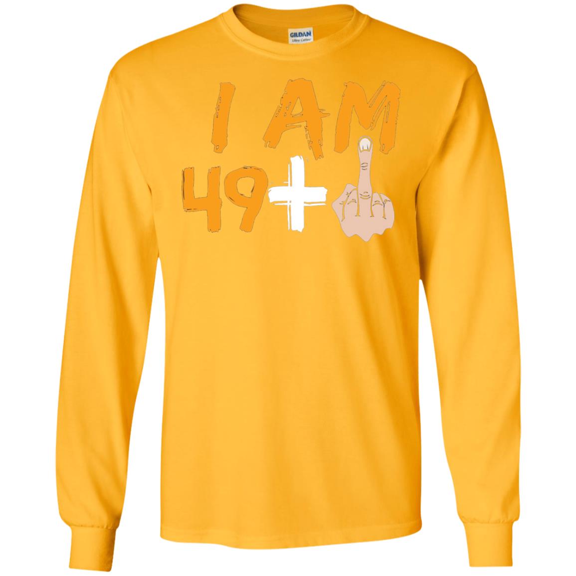 50th Birthday Funny T-shirt I Am 50 Years Old Gold