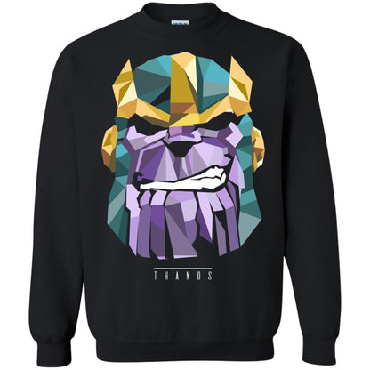 Thanos Low Poly Geometric Art Head Graphic T-shirt Black