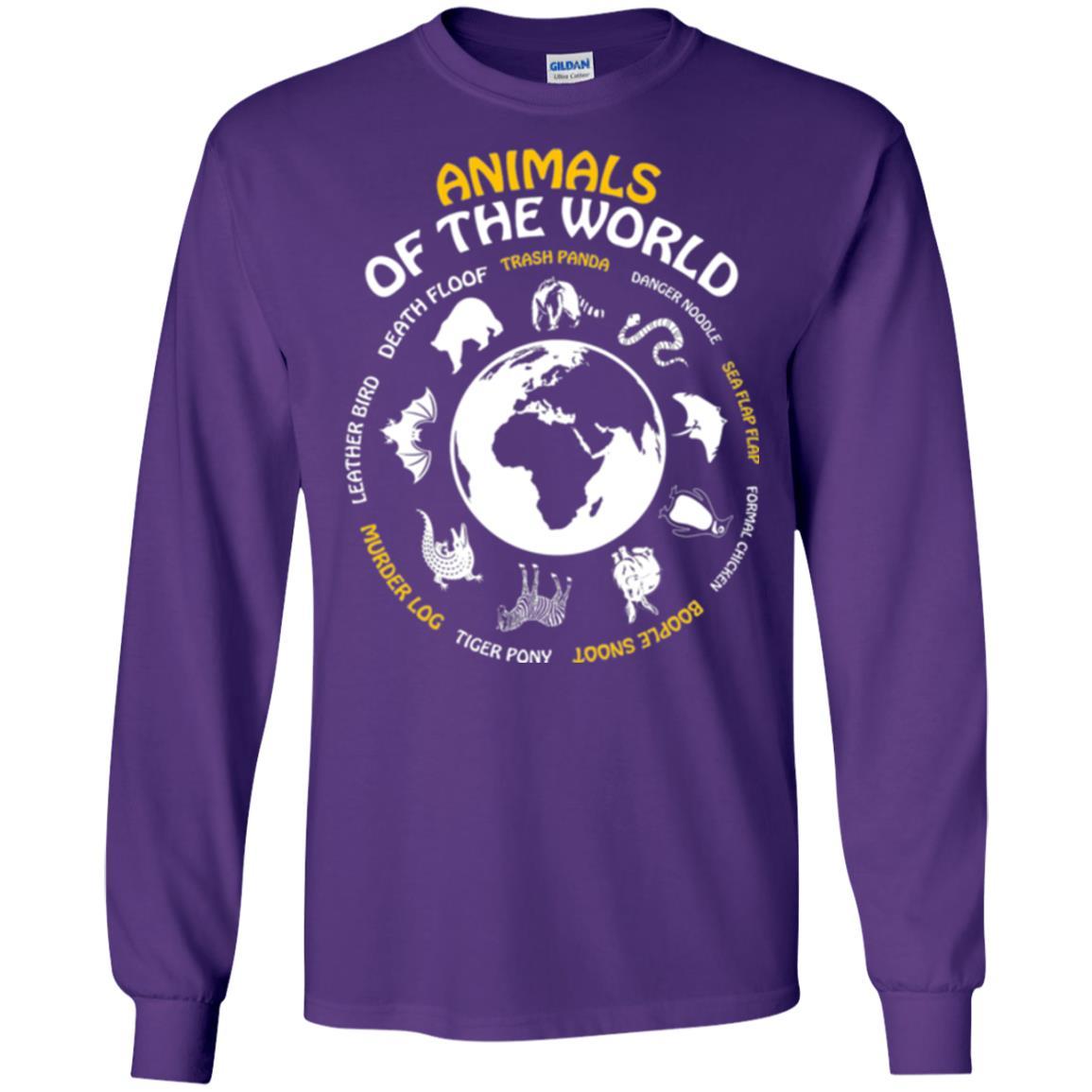Rare Animals Of The World T-shirt Purple