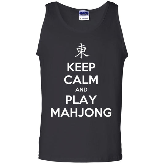 Mahjong Lovers T-shirt Keep Calm And Play Mahjong Black