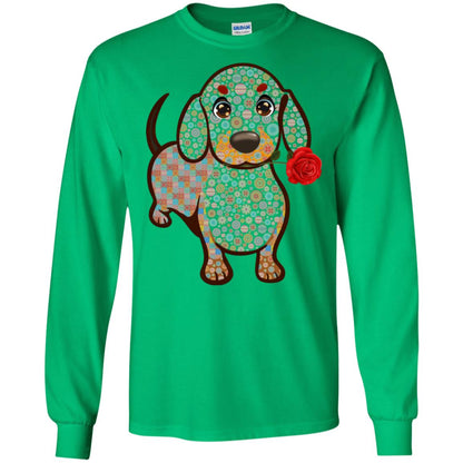 Dachshund Quilts Idea Gift Shirt For Mens Womens Irish Green