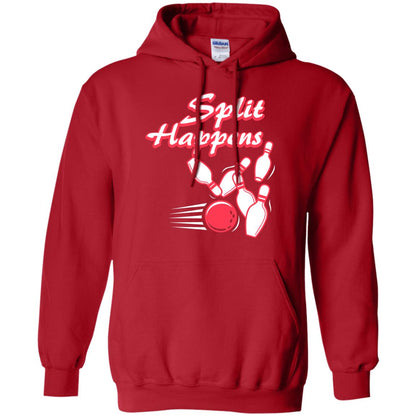 Bowling Lover T-shirt Split Happens Red