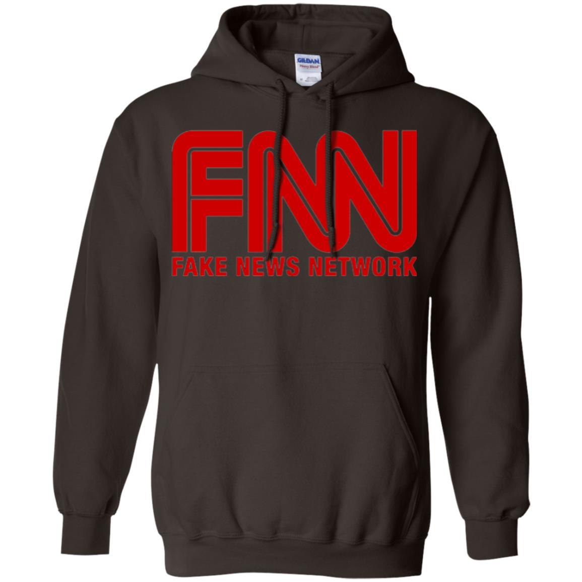 Anti Trump T-shirt Fnn Fake News Network T-shirt Dark Chocolate