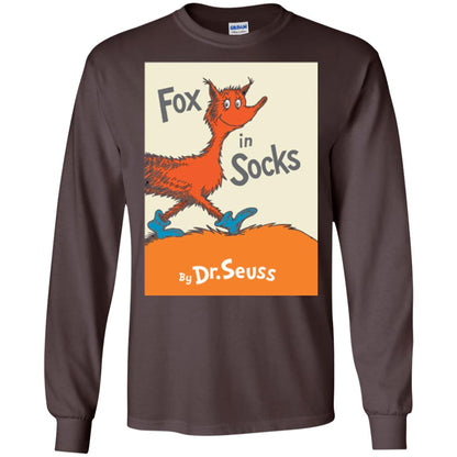 Dr. Seuss Fox In Socks Book Lover T-shirt Dark Chocolate