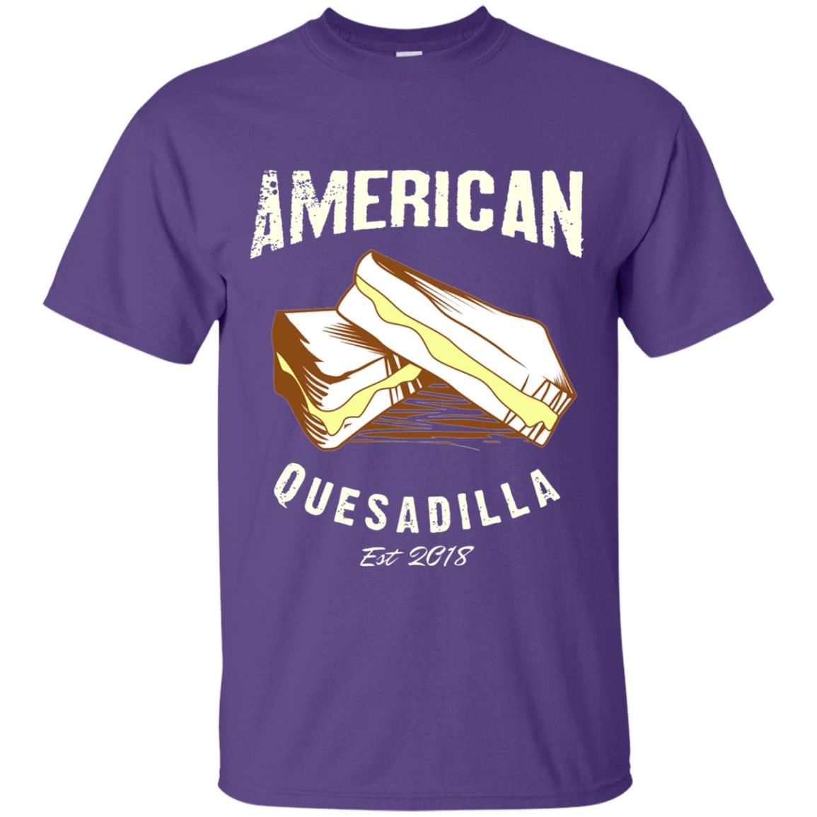 American Quesadilla Est 2018 Grilled Cheese T-shirt Purple