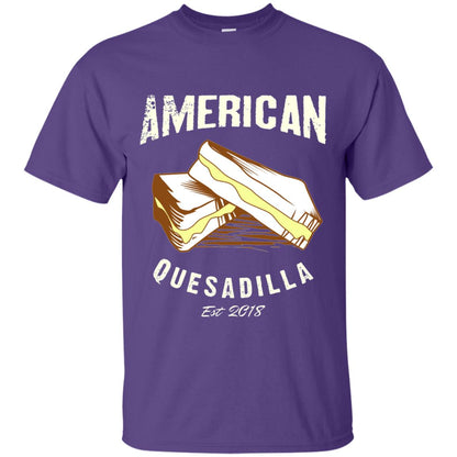 American Quesadilla Est 2018 Grilled Cheese T-shirt Purple