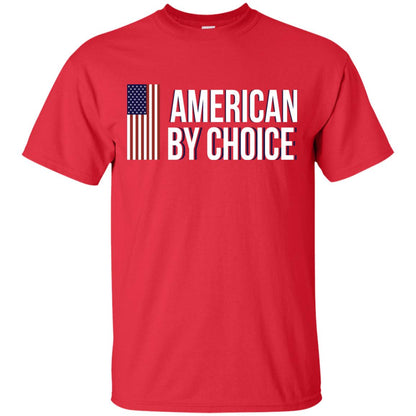 Flag Of American By Choice T-shirt Red