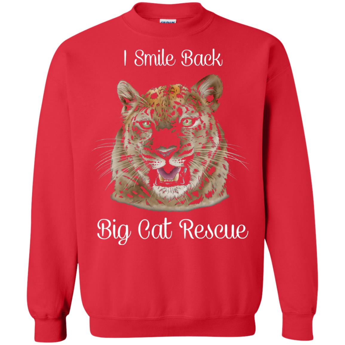 I Smile Back Big Cat Recuse Shirt Red