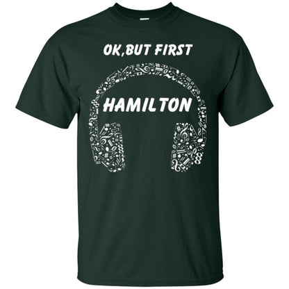 An American Musical Ok, But First Hamilton Ear Phones Forest Green