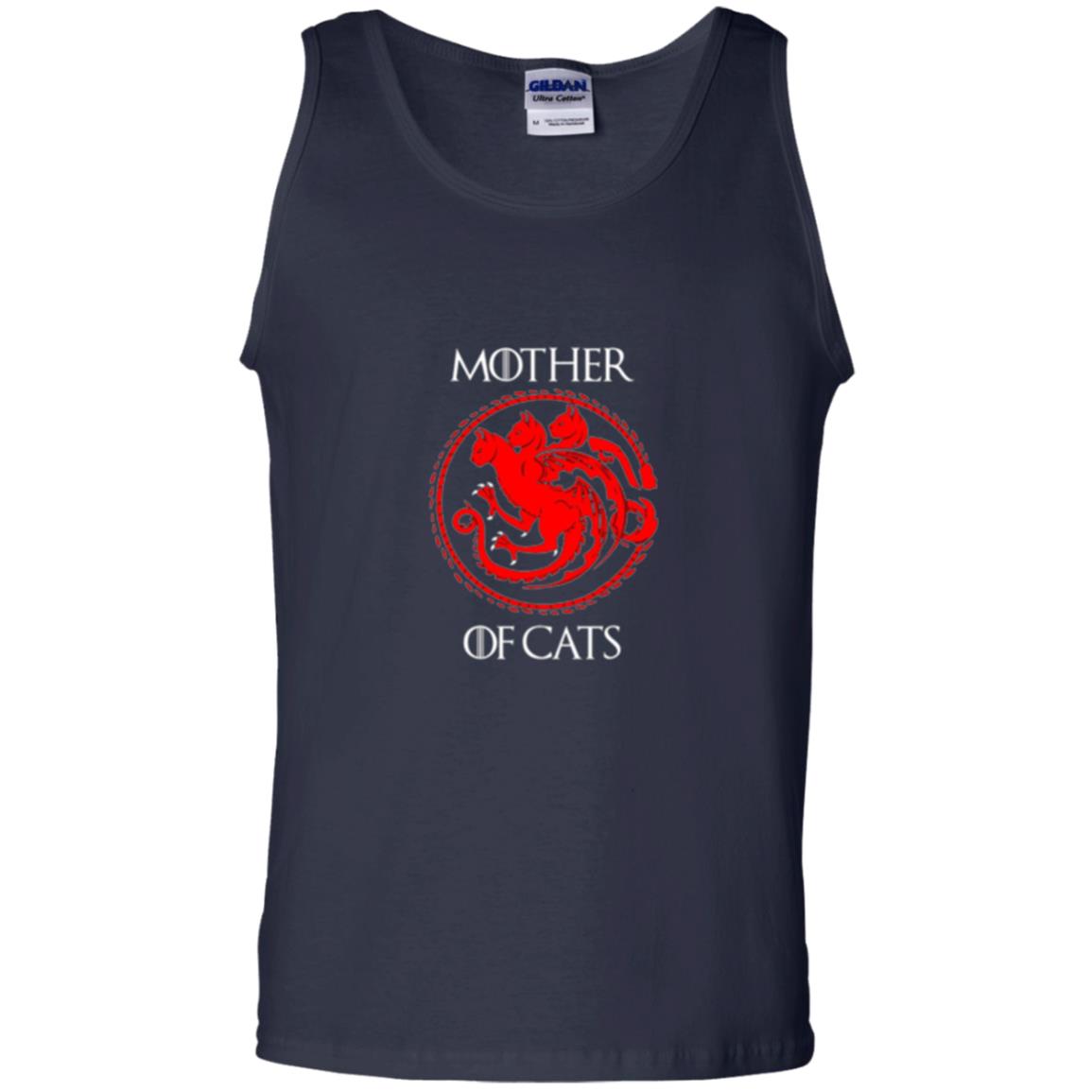 Cat Lovers T-shirt Mother Of Cat Navy