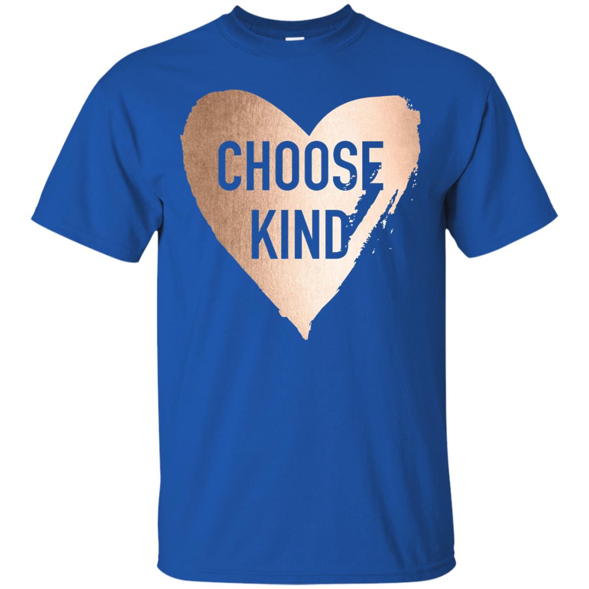 Choose Kind Anti Bullying Rose Gold T-shirt Royal
