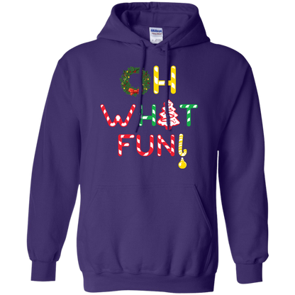 Christmas T-shirt Oh What Fun Purple