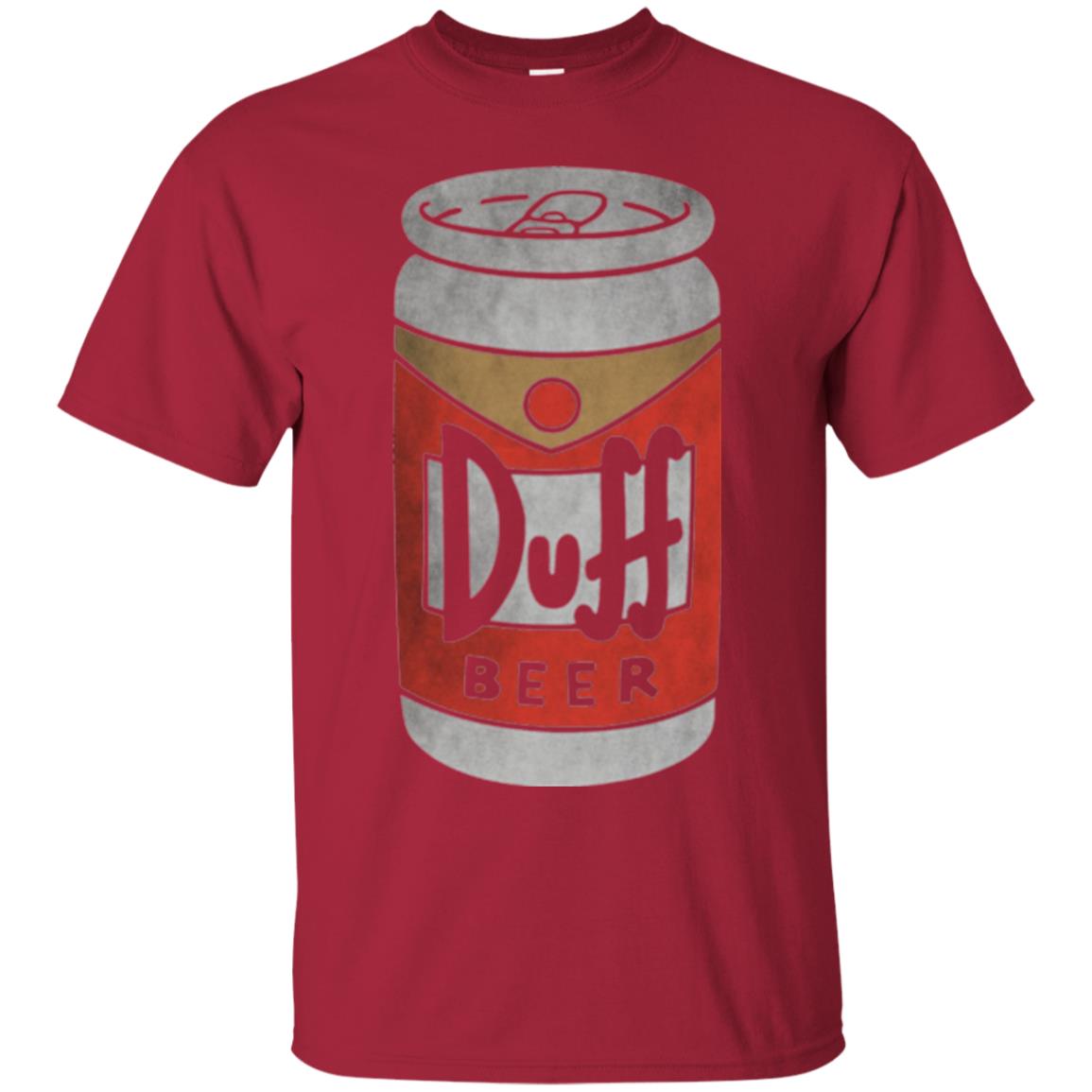 Beer Lovers T-shirt Duff Beer Cardinal