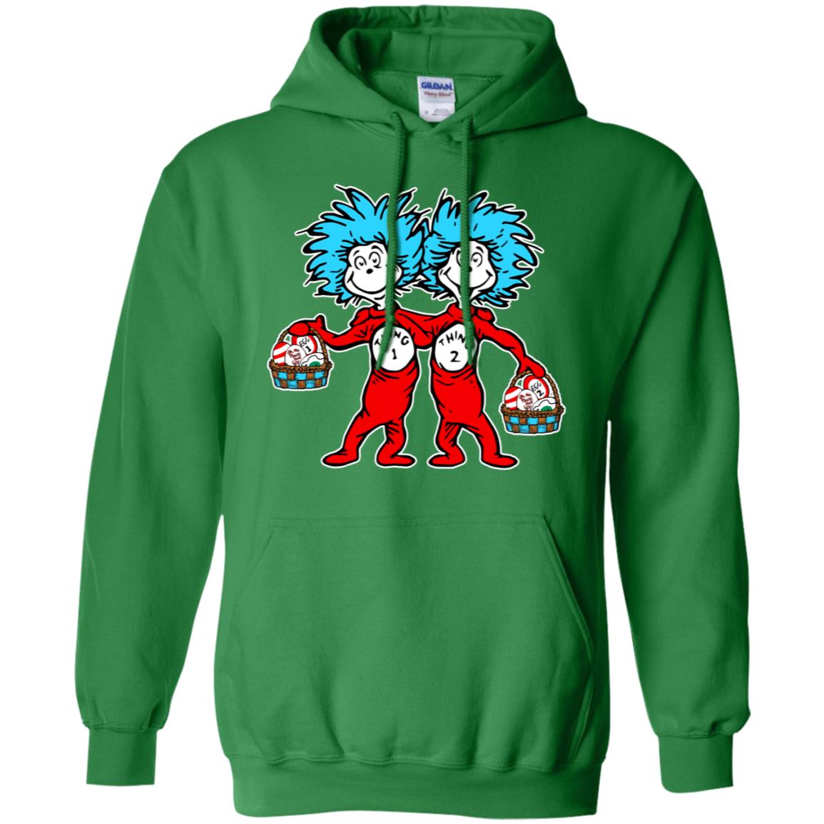 Dr. Seuss Thing 1 Thing 2 Easter Egg T-shirt Irish Green