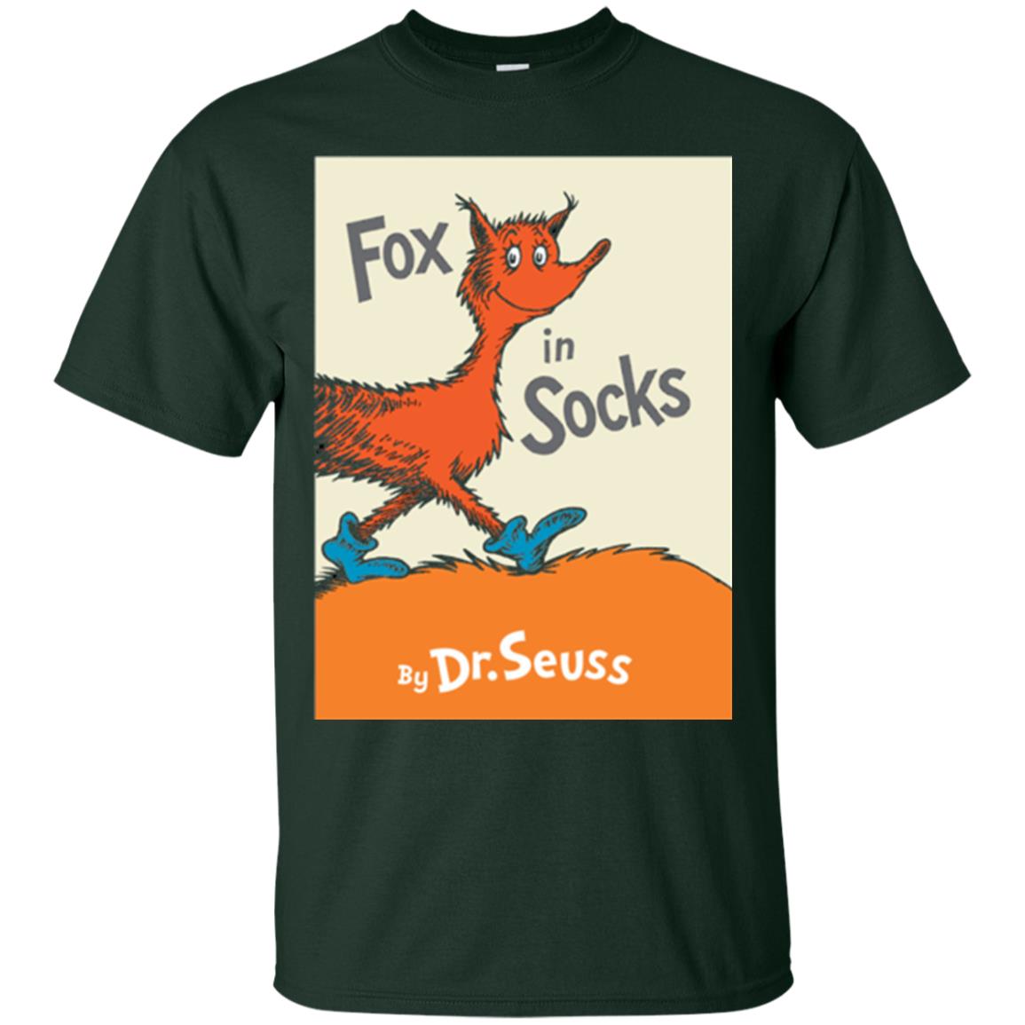 Dr. Seuss Fox In Socks Book Lover T-shirt Forest