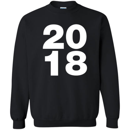 Happy New Year T-shirt 2018 New Year Party T-shirt Black