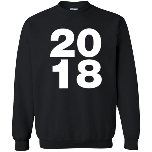 Happy New Year T-shirt 2018 New Year Party T-shirt Black