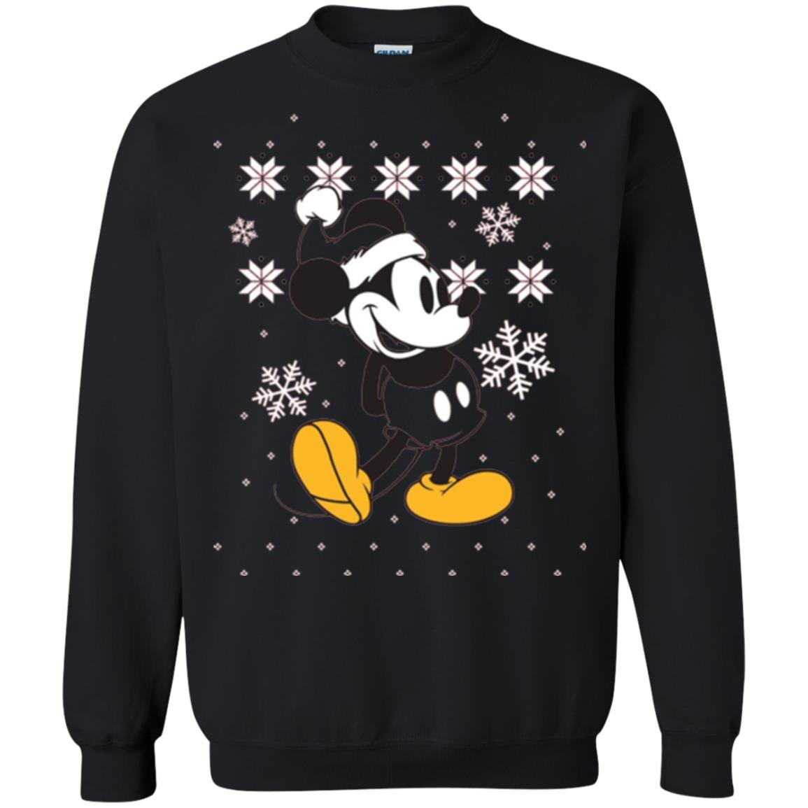 Christmas T-shirt Disney Mickey Mouse Black