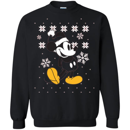 Christmas T-shirt Disney Mickey Mouse Black