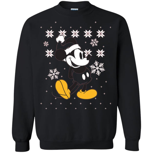 Christmas T-shirt Disney Mickey Mouse Black