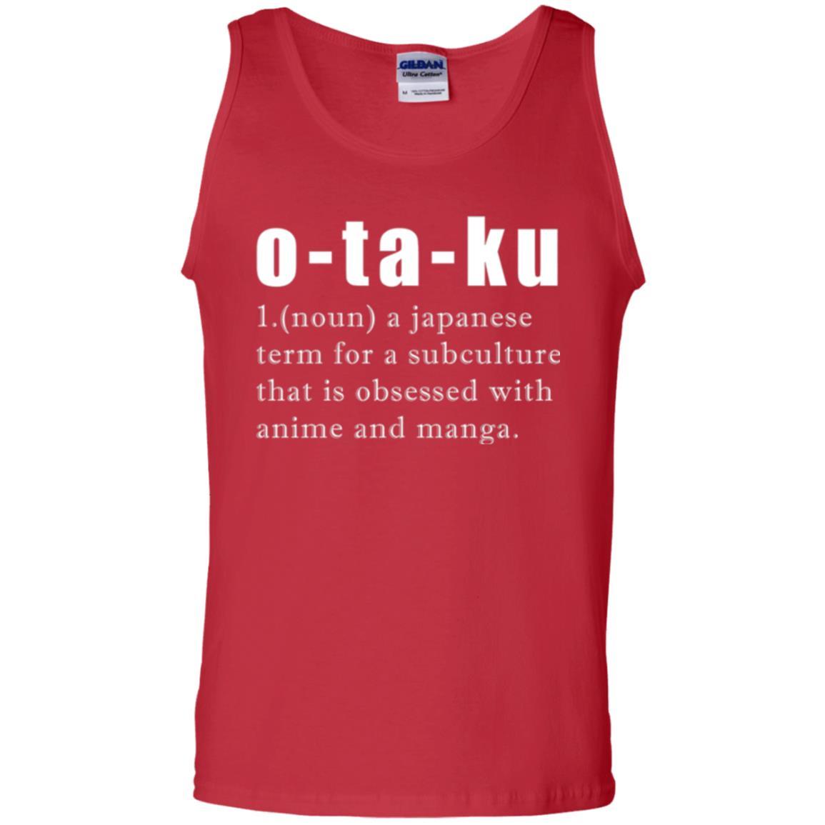Otaku Definition T-shirt A Japanese Term For A Subculture Red