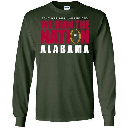 Football Lover T-shirt We Own The Nation Forest Green