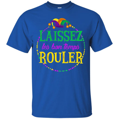Laissez Les Bon Temps Rouler Mardi Gras T-shirt Royal