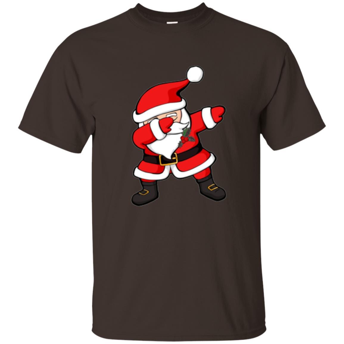 Christmas T-shirt Dabbing Santa Claus Christmas Dab Novelty Dark Chocolate