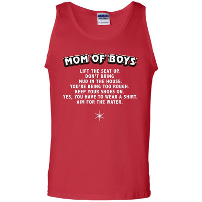 Mom Of Boys You Have To Wear A Shirt Aim For The Water Shirt Red