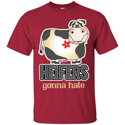Heifers Gonna Hate Funny Cow Shirt For Farmers Cardinal