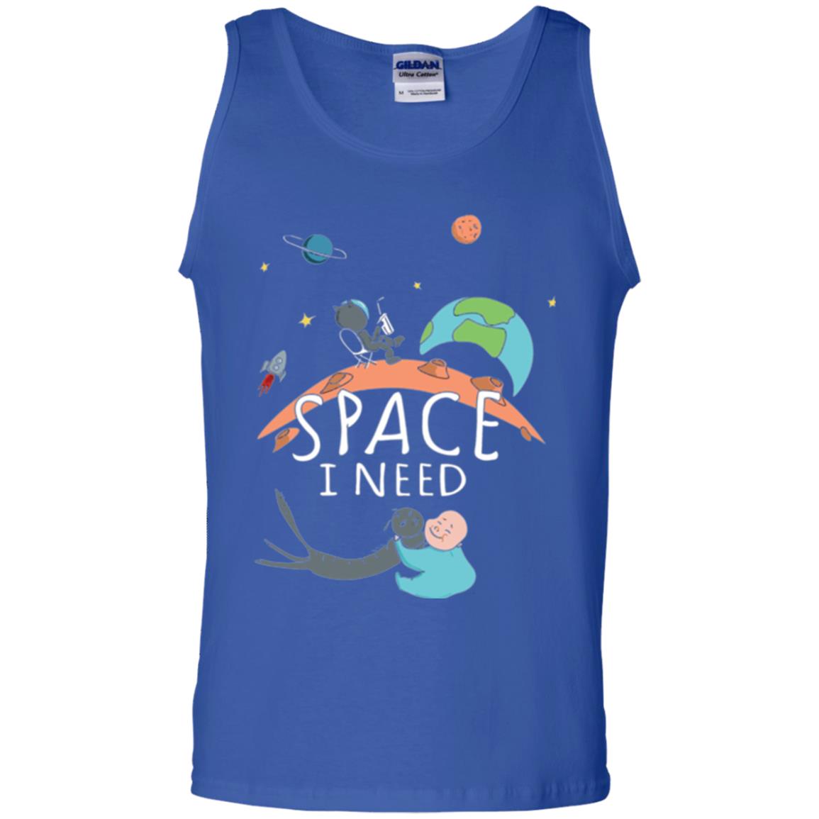 Funny Astronaut Universe Pun T-shirt I Need Space Royal