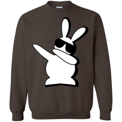 Dabbing Hip Hop Bunny Easter Shirt Dark Chocolate