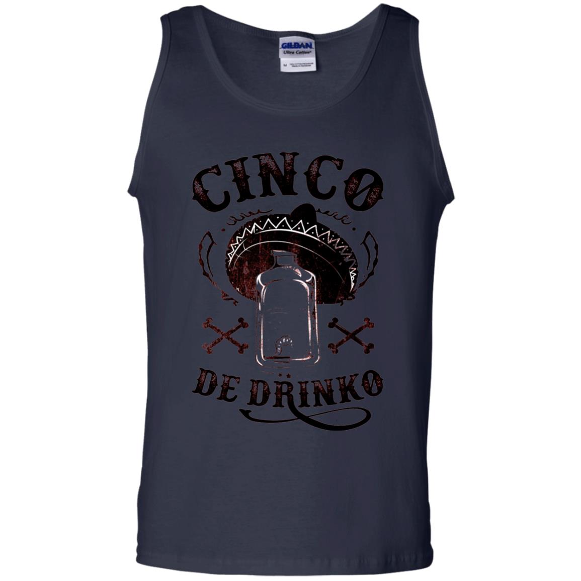 Badass Cinco De Drinko T-shirt Funny Cinco De Mayo Navy