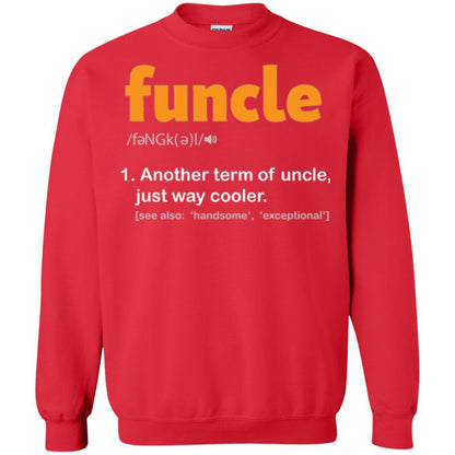 Funcle Definition T-shirt Funny Uncle Jokes Red