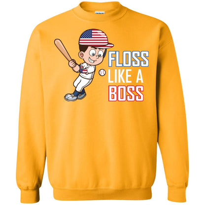 Floss Like A Boss Shirt For Baseball Players Gold