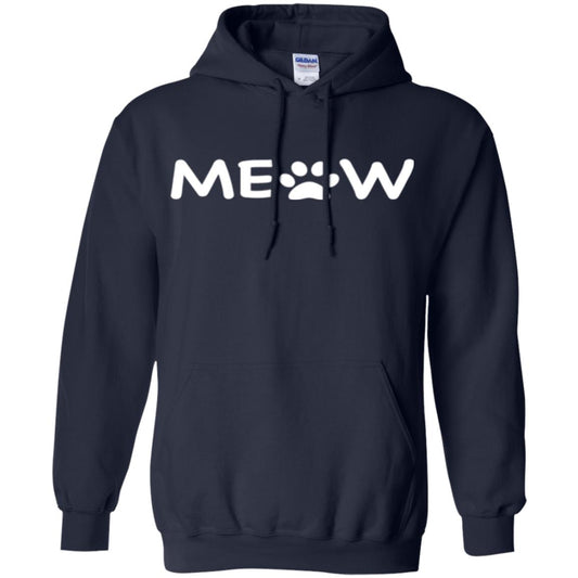 Cat Lovers T-shirt Meow Kitten Paw Navy