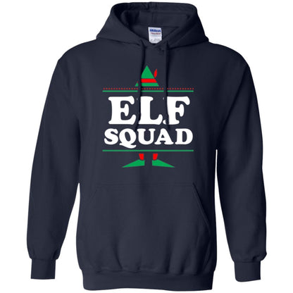 Christmas T-shirt Elf Squad Holiday Family Group Matching Navy